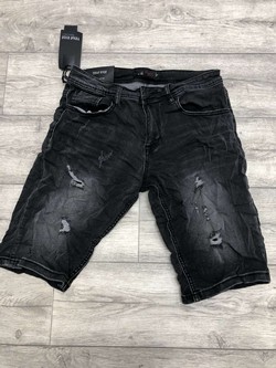 Мъжки къси черни дънки - 245 -
