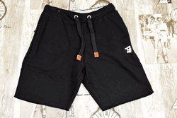 Спортни мъжки къси панталони - 5526 - черни