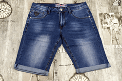 Класически мъжки къси дънки - 761 - тъмно сини