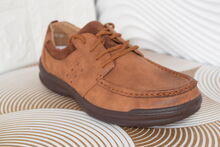 Мъжки официални обувки - 9968 - тъмно бежови