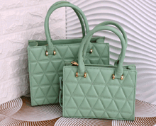 Малка дамска чанта с дълга дръжка - 1028 - зелена