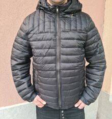 Голям размер мъжко пролетно яке - 7307 - черно