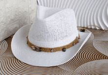 Каубойска шапка широкопола - бяла