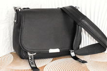 Голяма чанта през рамо - 8677 - черна