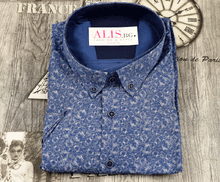 Класическа мъжка риза до размер 8ХЛ - синя