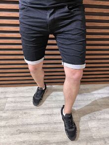 Къси мъжки дънкови панталони - LEOX 1167