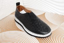 Красиви дамски обувки от ЕСТЕСТВЕНА КОЖА - 633010 - черни