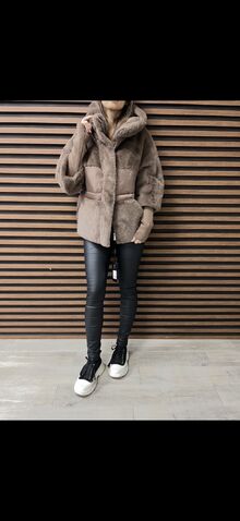 Дамско зимно яке с еко пух