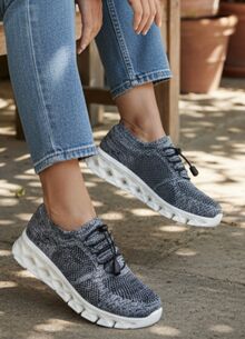 Дамски текстилни маратонки макскомфорт-тъмно сиви